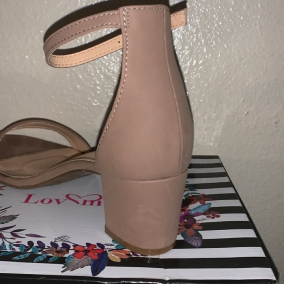 Taupe Block Heel - Picture 3 of 3